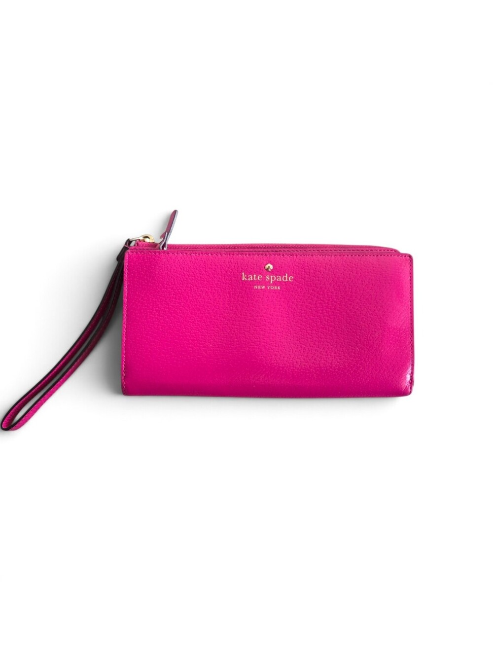 Kate Spade Pink Keaton Leather Wristlet Wallet